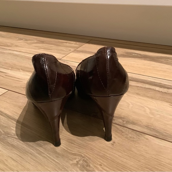Vintage Bandolino eel skin 3” heels size 5 - Picture 5 of 13